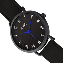 Load image into Gallery viewer, Simplify The 2900 Leather-Band Watch - Black - SIM2904
