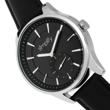 Load image into Gallery viewer, Simplify The 6600 Series Leather-Band Watch - Black - SIM6602
