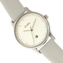 Load image into Gallery viewer, Simplify The 4300 Leather-Band Watch w/Date - Silver/White - SIM4303
