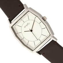Load image into Gallery viewer, Simplify The 5400 Leather-Band Watch - Silver/Dark Brown  - SIM5402

