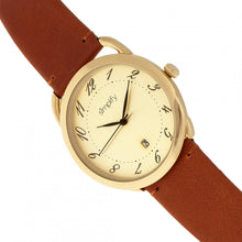 Load image into Gallery viewer, Simplify The 4900 Leather-Band Watch w/Date - Gold/Camel - SIM4903
