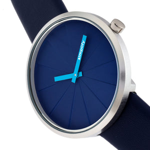 Simplify The 4000 Leather-Band Watch - Blue - SIM4005