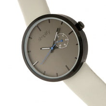 Load image into Gallery viewer, Simplify The 3900 Leather-Band Watch w/ Date - Grey - SIM3903

