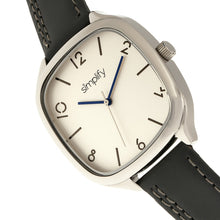 Load image into Gallery viewer, Simplify The 3500 Leather-Band Watch - Silver/Charcoal - SIM3502
