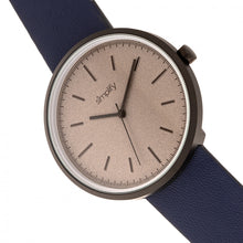 Load image into Gallery viewer, Simplify The 3000 Leather-Band Watch - Navy - SIM3005
