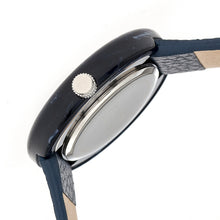 Load image into Gallery viewer, Simplify The 3700 Leather-Band Watch - Navy - SIM3705
