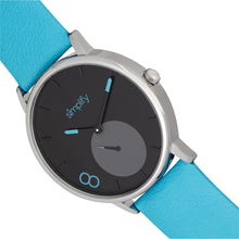 Load image into Gallery viewer, Simplify The 7200 Leather-Band Watch - Turquoise - SIM7203
