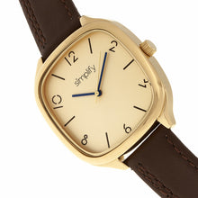 Load image into Gallery viewer, Simplify The 3500 Leather-Band Watch - Gold/Brown - SIM3508
