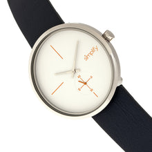 Load image into Gallery viewer, Simplify The 4400 Leather-Band Watch - Navy/Silver - SIM4401

