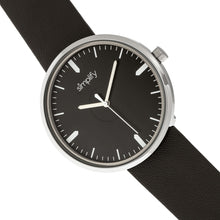 Load image into Gallery viewer, Simplify The 4500 Leather-Band Watch - Silver/Black - SIM4501
