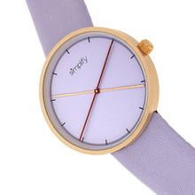 Load image into Gallery viewer, Simplify The 4100 Leather-Band Watch - Rose Gold/Purple - SIM4105

