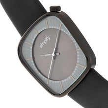 Load image into Gallery viewer, Simplify The 6800 Leather-Band Watch - Black/Charcoal - SIM6804
