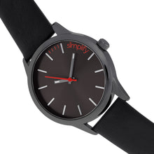 Load image into Gallery viewer, Simplify The 2400 Leather-Band Unisex Watch - Black - SIM2404

