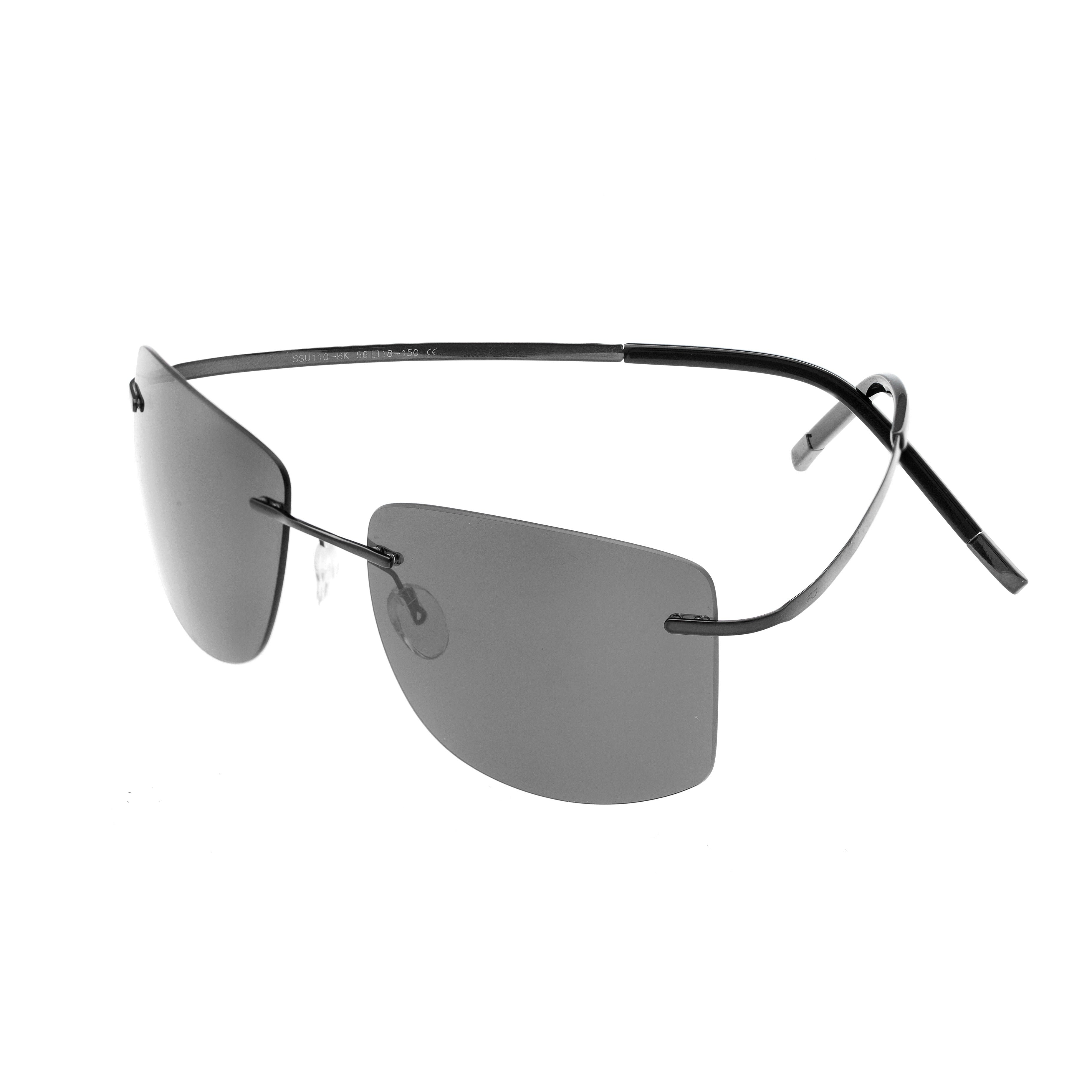 NS2007BRFBRL Stainless Steel Brown Frame with Brown Glass Lens Sunglas