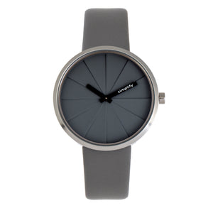 Simplify The 4000 Leather-Band Watch - Grey - SIM4004