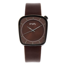 Load image into Gallery viewer, Simplify The 6800 Leather-Band Watch - Black/Brown - SIM6805
