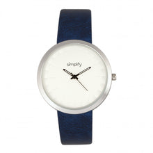 Load image into Gallery viewer, Simplify The 6000 Strap Watch - Silver/Blue - SIM6002
