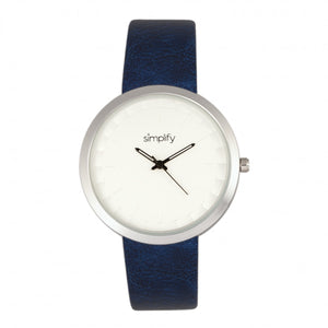 Simplify The 6000 Strap Watch - Silver/Blue - SIM6002