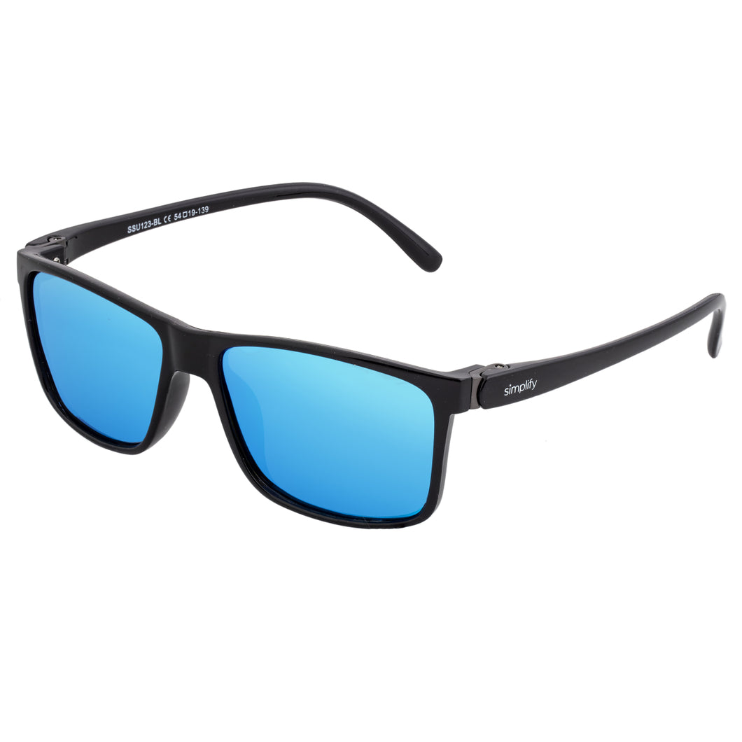 Simplify Ellis Polarized Sunglasses - Black/Blue - SSU123-BL