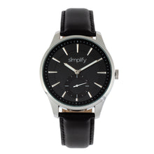 Load image into Gallery viewer, Simplify The 6600 Series Leather-Band Watch - Black - SIM6602
