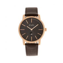 Load image into Gallery viewer, Simplify The 4700 Leather-Band Watch w/Date - Rose Gold/Dark Brown - SIM4705
