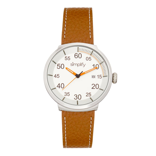 Simplify The 7100 Leather-Band Watch w/Date - SIM7102