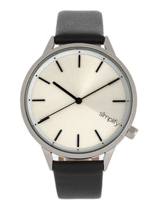 Simplify The 6700 Series Strap Watch -  Black/Silver - SIM6701