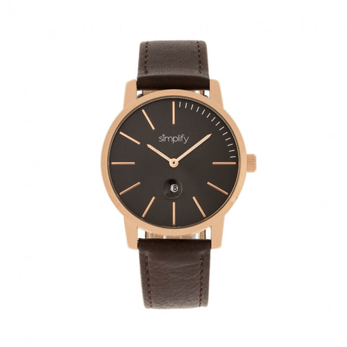 Simplify The 4700 Leather-Band Watch w/Date - SIM4705
