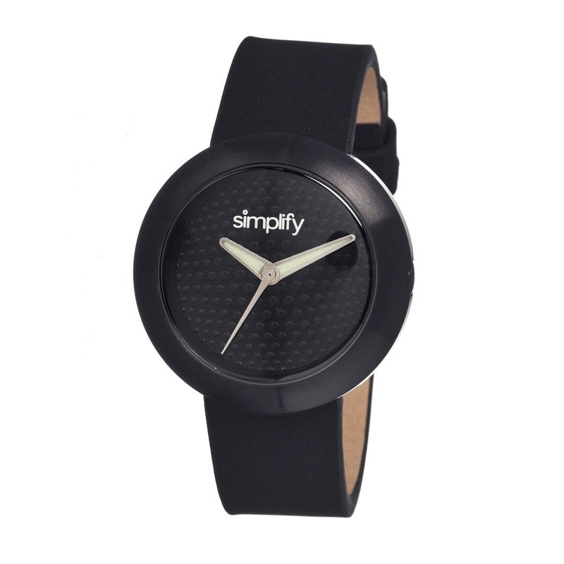 Simplify The 1200 Leather-Band Unisex Watch