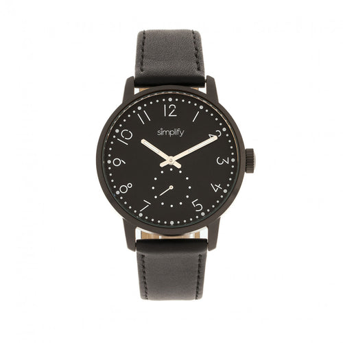 Simplify The 3400 Leather-Band Watch - SIM3406