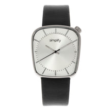 Load image into Gallery viewer, Simplify The 6800 Leather-Band Watch - Silver - SIM6801
