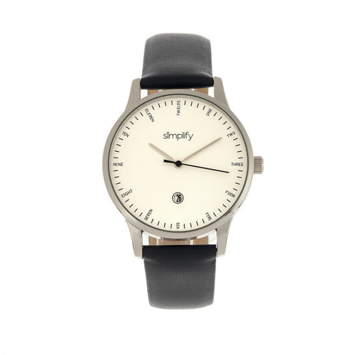 Simplify The 4300 Leather-Band Watch w/Date - SIM4301