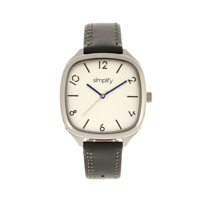 Simplify The 3500 Leather-Band Watch