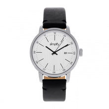 Load image into Gallery viewer, Simplify The 2500 Leather-Band Men&#39;s Watch w/ Date - Silver - SIM2501

