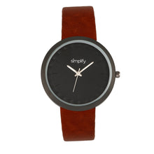 Load image into Gallery viewer, Simplify The 6000 Strap Watch - Black/Dark Brown - SIM6006
