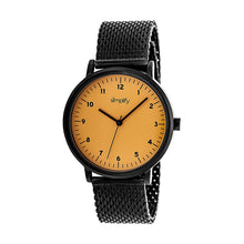 Load image into Gallery viewer, Simplify The 3200 Mesh-Bracelet Watch - Black/Orange - SIM3207
