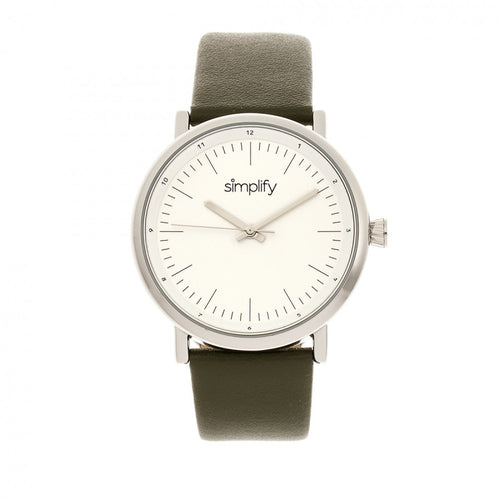 Simplify The 6200 Leather-Strap Watch - SIM6201