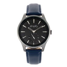 Load image into Gallery viewer, Simplify The 6600 Series Leather-Band Watch - Blue/Black - SIM6606

