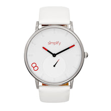 Load image into Gallery viewer, Simplify The 7200 Leather-Band Watch - White - SIM7201
