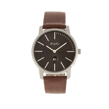 Load image into Gallery viewer, Simplify The 4700 Leather-Band Watch w/Date - Silver/Brown - SIM4703
