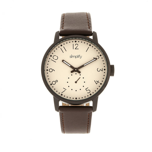 Simplify The 3400 Leather-Band Watch - SIM3405