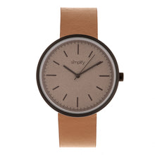 Load image into Gallery viewer, Simplify The 3000 Leather-Band Watch - Camel - SIM3007
