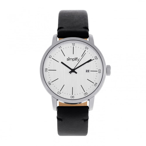 Simplify The 2500 Leather-Band Men's Watch w/ Date - SIM2501