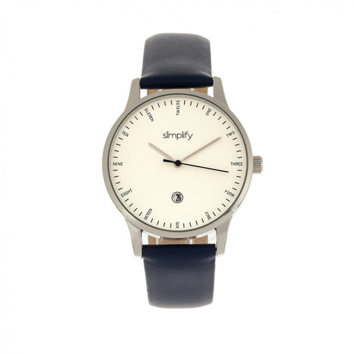 Simplify The 4300 Leather-Band Watch w/Date - SIM4304