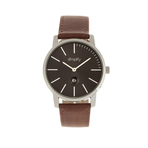Simplify The 4700 Leather-Band Watch w/Date - SIM4703