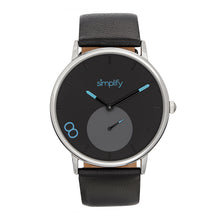 Load image into Gallery viewer, Simplify The 7200 Leather-Band Watch - Black - SIM7202
