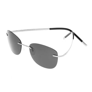 Simplify Matthias Polarized Sunglasses - Silver/Silver - SSU112-SL