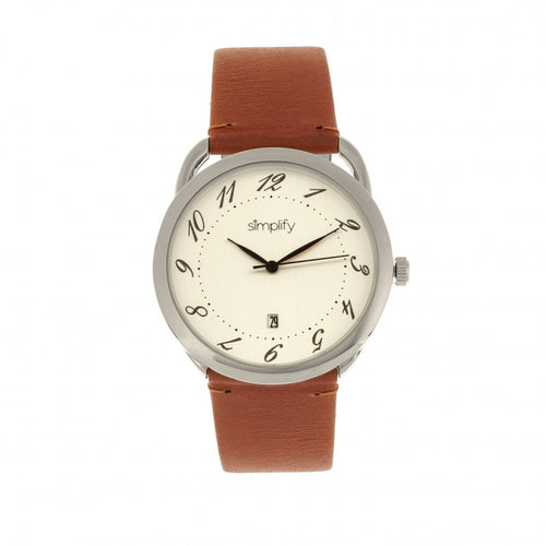 Simplify The 4900 Leather-Band Watch w/Date - SIM4901