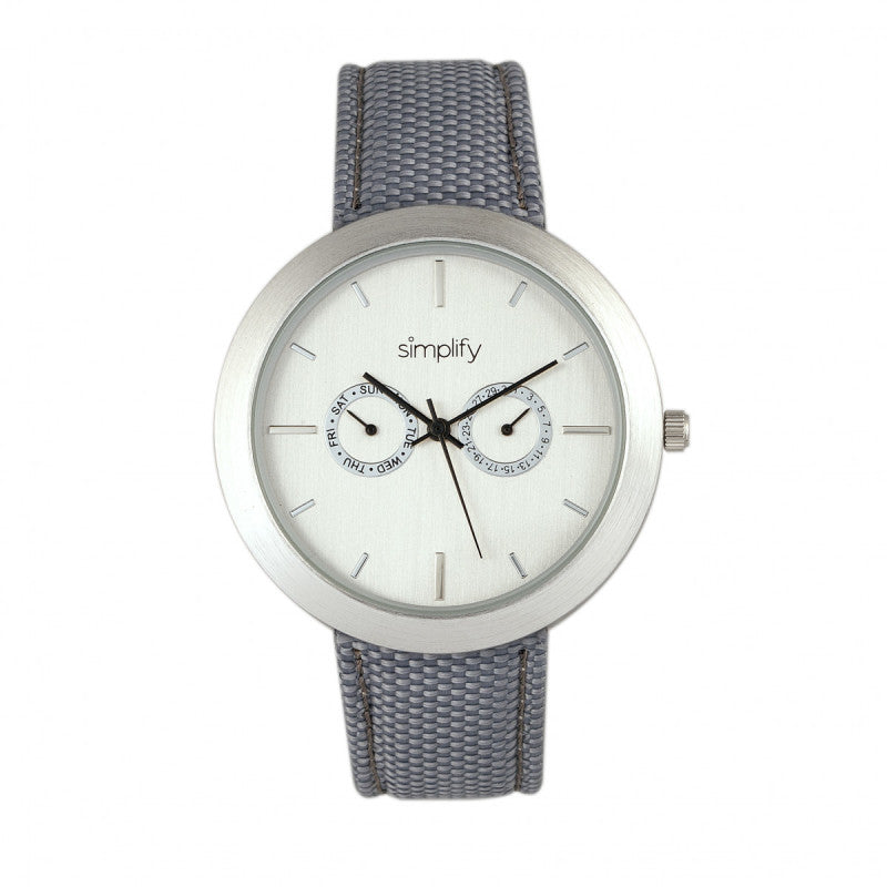 Simplify The 6100 Canvas-Overlaid Strap Watch w/ Day/Date