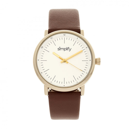 Simplify The 6200 Leather-Strap Watch - SIM6203